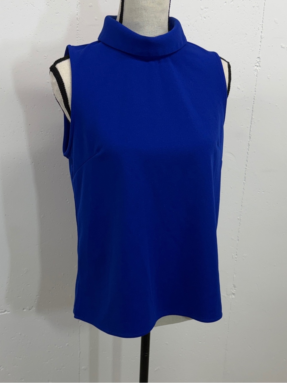 Sleeveless Mock Neck Top - Royal Blue